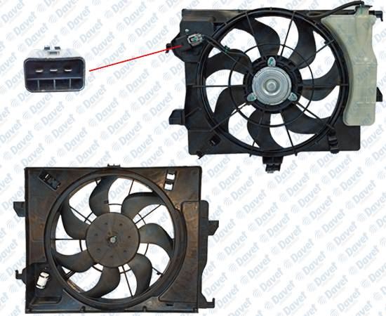 SWAPP 86511 Fan Motoru Davlumbazli Bidonlu Rezistansli Accent Blue 1.4 Cvvt 12->